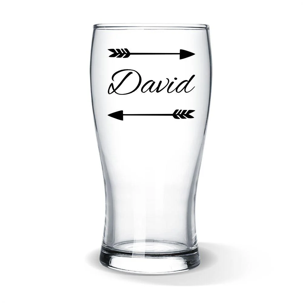 Arrow Colour Printed Standard Beer Glass