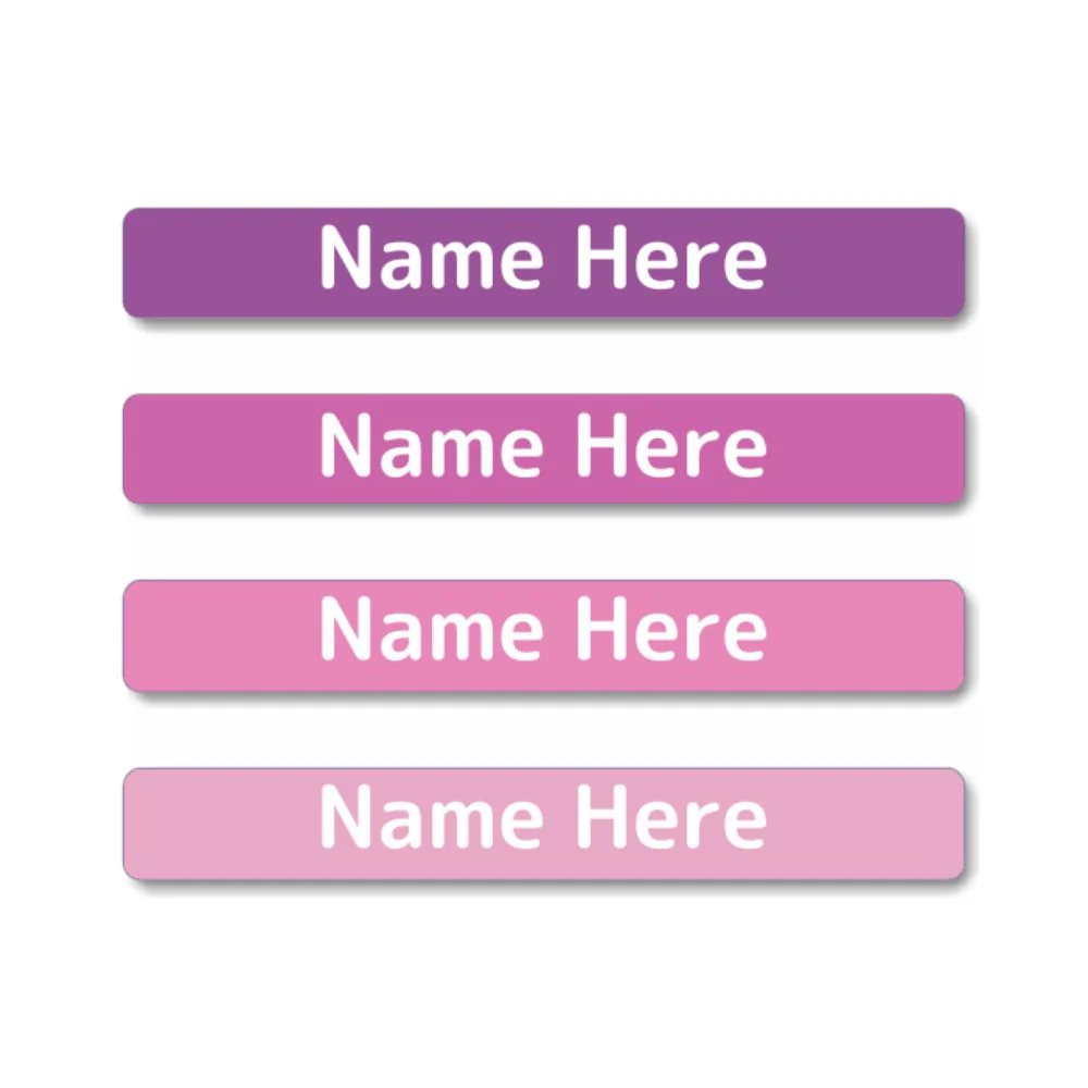 Magenta Mini Name Labels 40pk