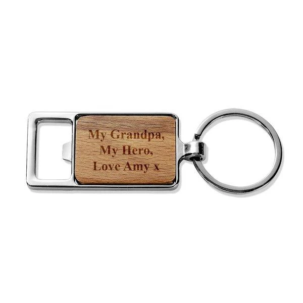 My Grandpa Rectangle Metal Keyring