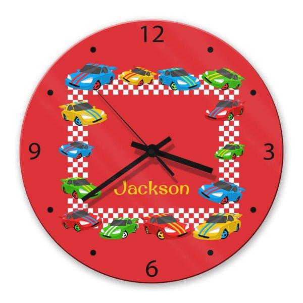 Race Cars Glass Clock - Image 2