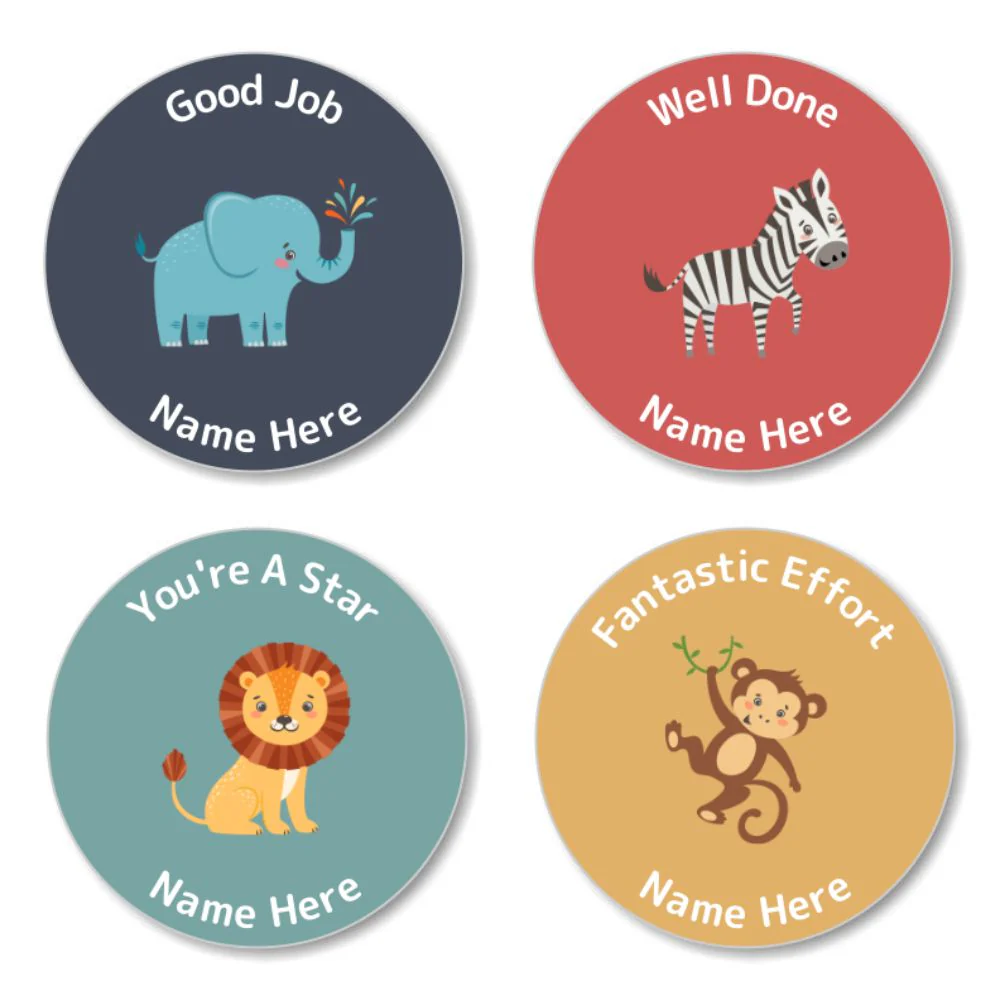 Zoo Animals Reward Stickers